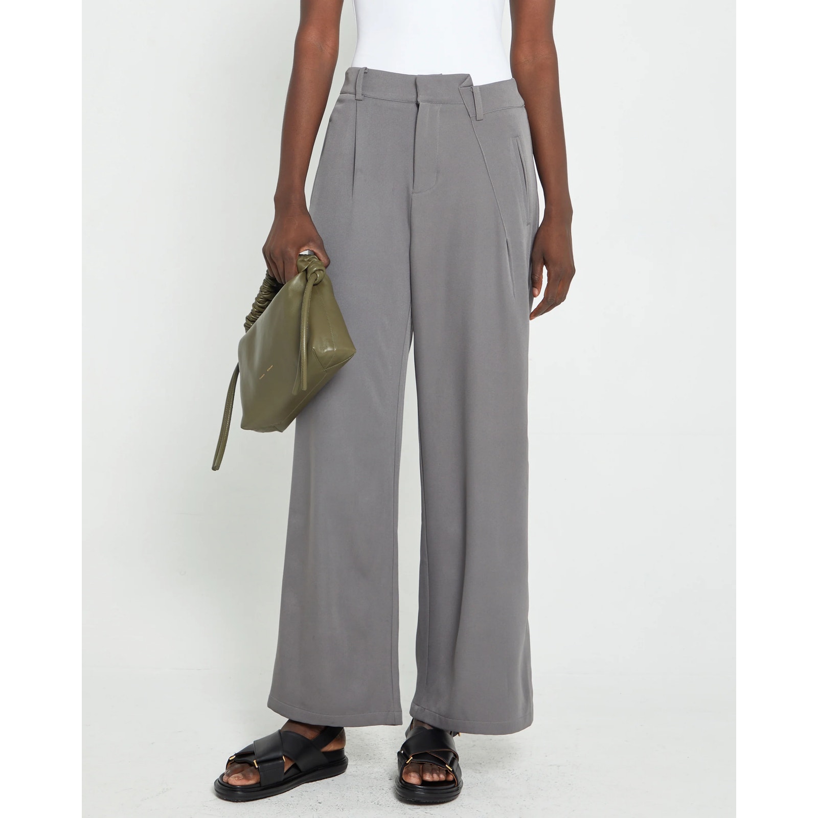 $122 New Kourt Few Moda Serenette Pant - Xs - Grey